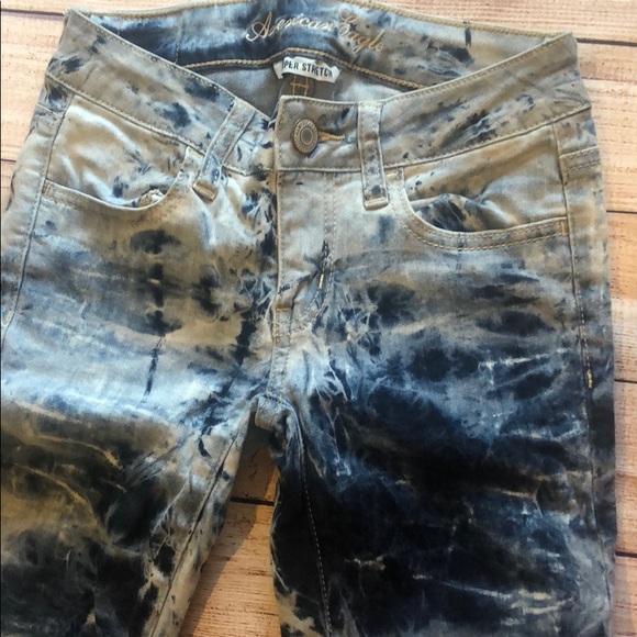 AMERICAN EAGLE Printed TIE DYE JEANS. Size 00. - Picture 6 of 6